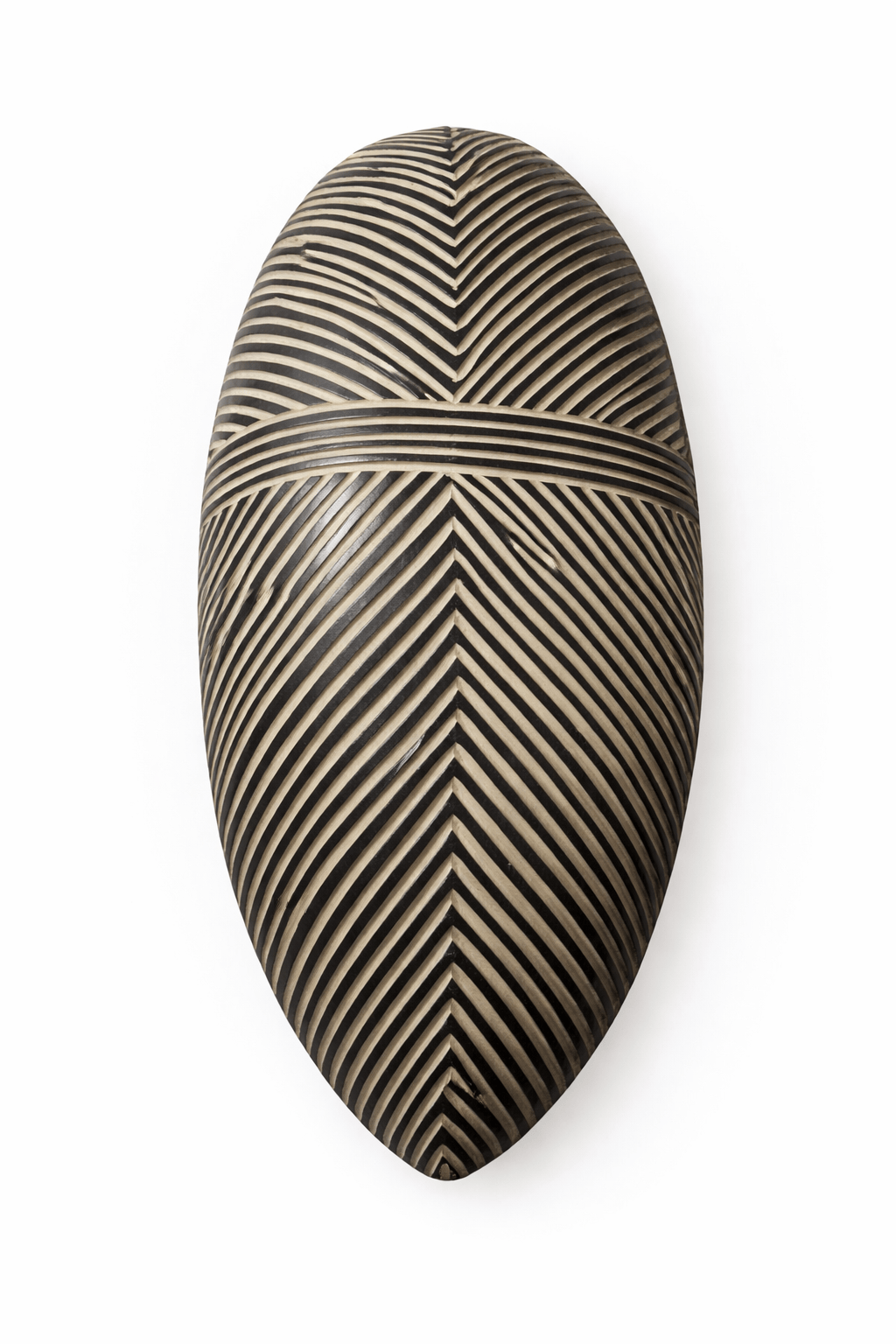 Mama Zuri Style African wooden mask Bamileke wall shield statement decor