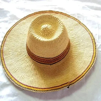 Mama Zuri Style Beach holiday woven Straw hat Ghana made