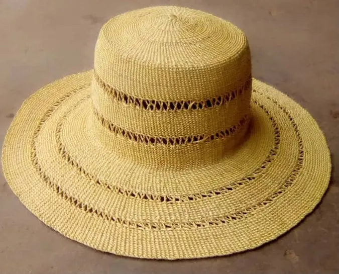 Mama Zuri Style straw hat Ghana made summer essentials