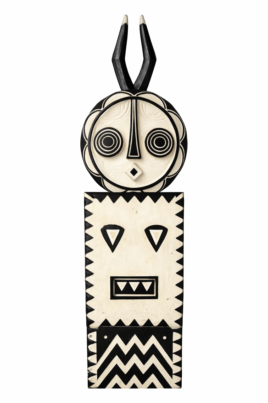 Mama Zuri Style Traditional African wooden Mask decor