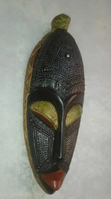 Mama Zuri Style African wooden mask Traditional wall mask décor