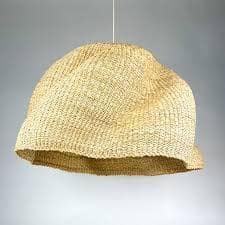 trendy straw handwoven lighting