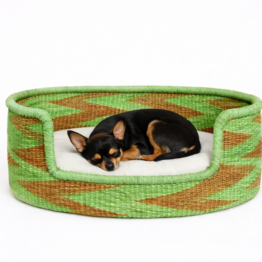 woven dog bassinet handmade african basket 