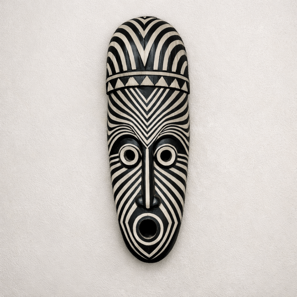 Mama Zuri Style african wooden mask African Wooden wall  Mask