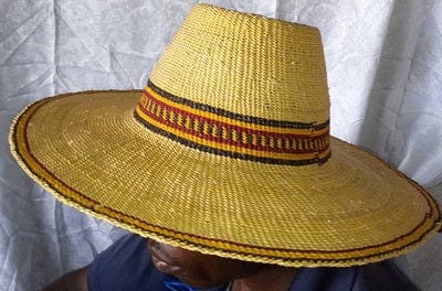 Mama Zuri Style Beach holiday woven Straw hat Ghana made