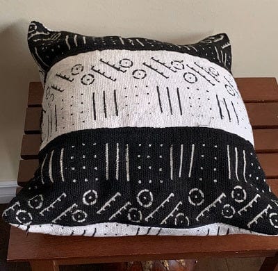 Mama Zuri Style mud cloth pillow 15 by 15 Best handmade pillow cases 15” by 15”