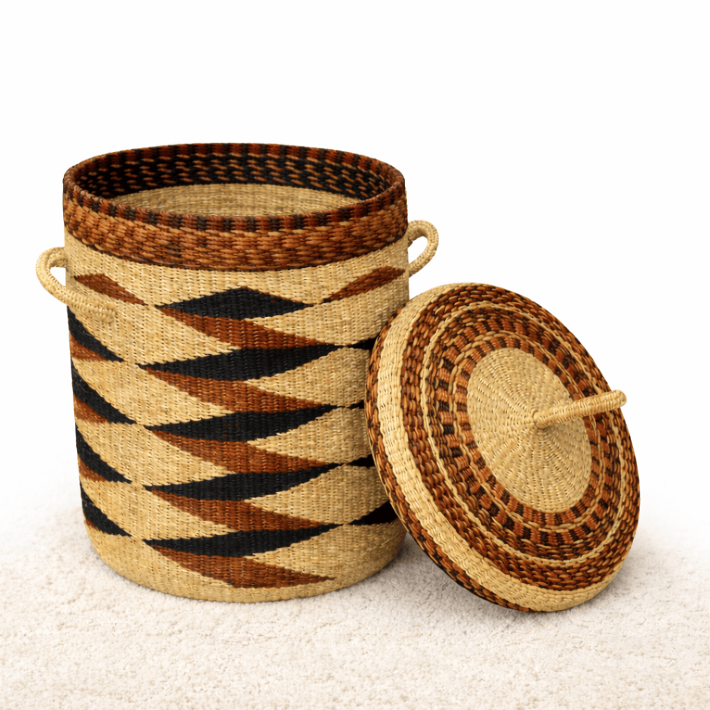 Mama Zuri Style laundry basket Best handwoven storage laundry hamper