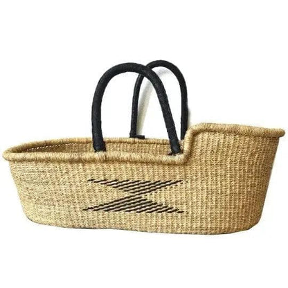 Mama Zuri Style 29 to 30 inches (Copy) Distinctive  baby woven moses bassinet basket