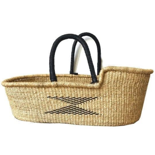 Mama Zuri Style 29 to 30 inches (Copy) Distinctive  baby woven moses bassinet basket