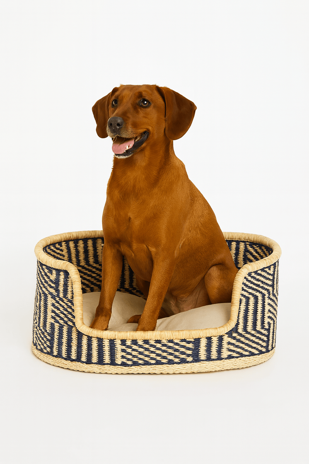 Mama Zuri Style Dog Basket  handmade Cozy bed ,French bull dog baskets