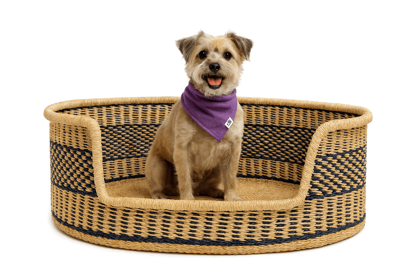 Mama Zuri Style Bolga Dog bed Dog baskets for classic home in Canada and USA