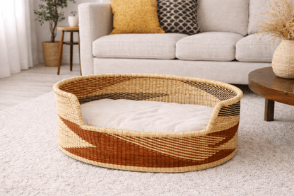 Mama Zuri Style Dog nest basket woven for pet lovers