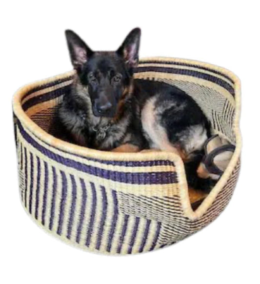 Mama Zuri Style Dog toy basket Dog toy basket handwoven style