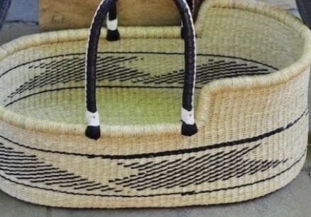 Mama Zuri Style Ethical baby mosses bassinet basket