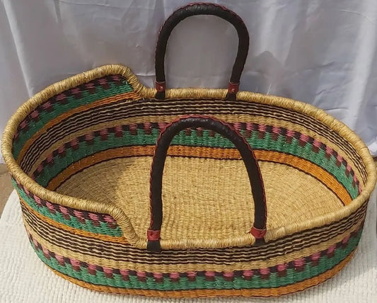 Mama Zuri Style Ghana handmade moses basket bassinet for new born