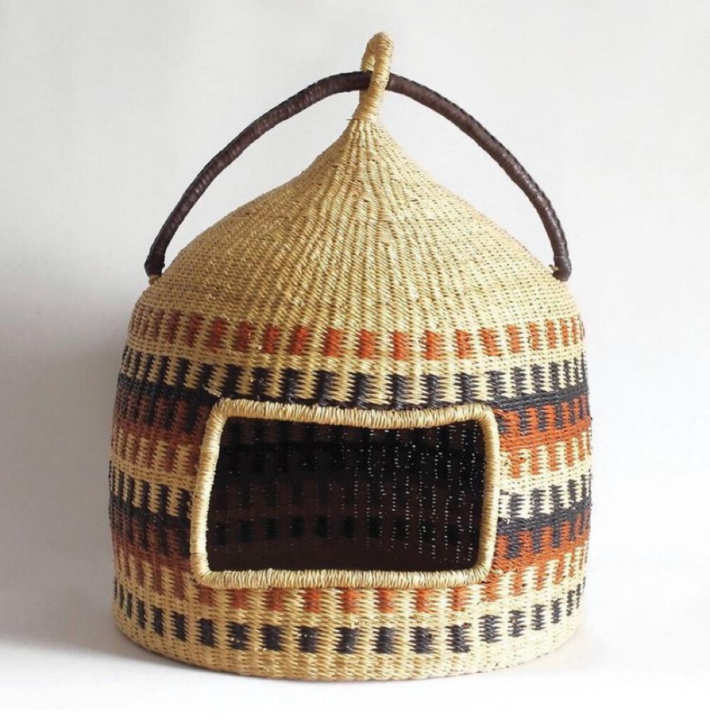 Mama Zuri Style Handwoven pet baskets one of a kind