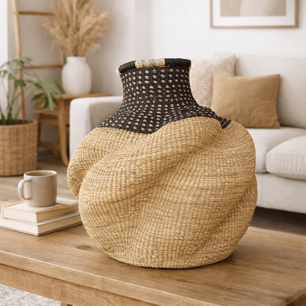 Mama Zuri Style Bolga Decor Baskets Home interior woven decorations
