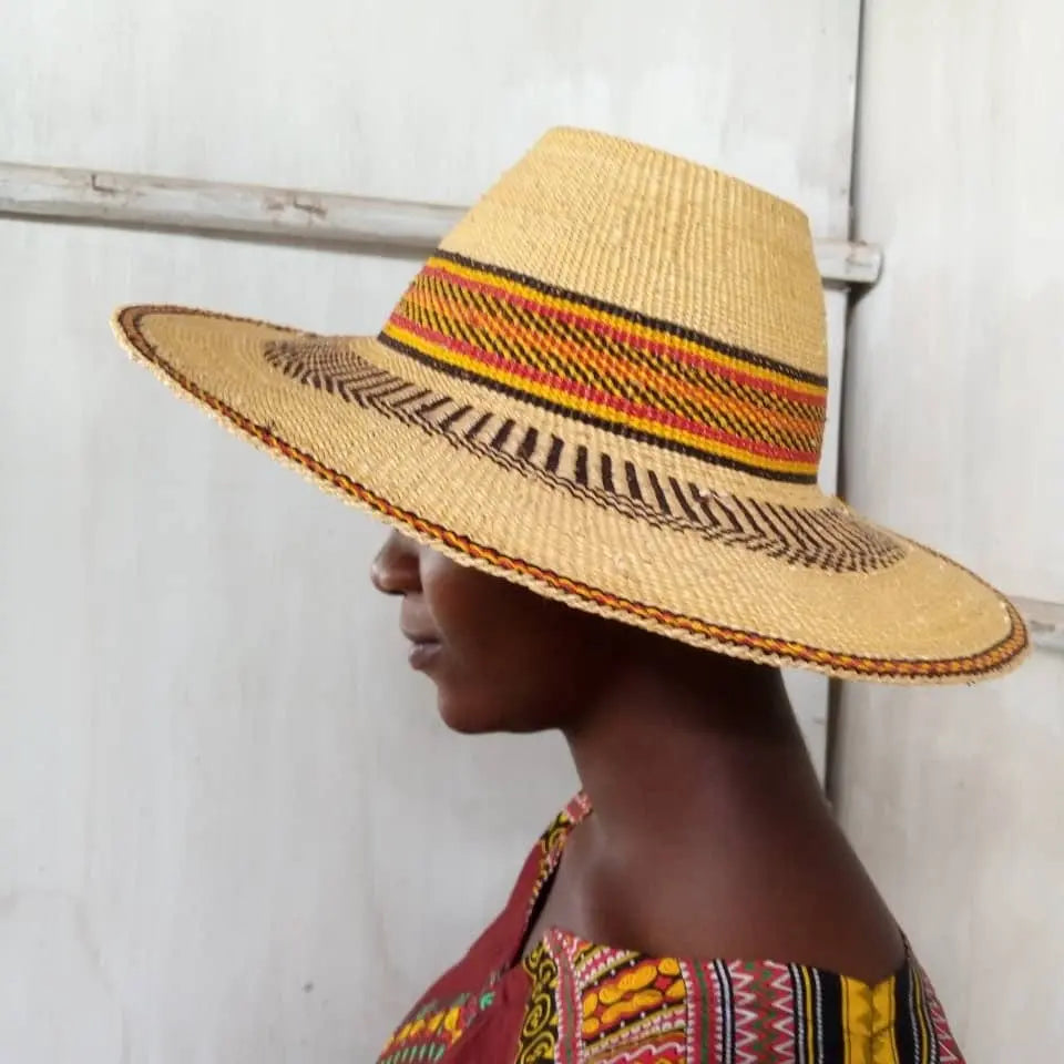 Mama Zuri Style luffy Handmade bolga straw hat