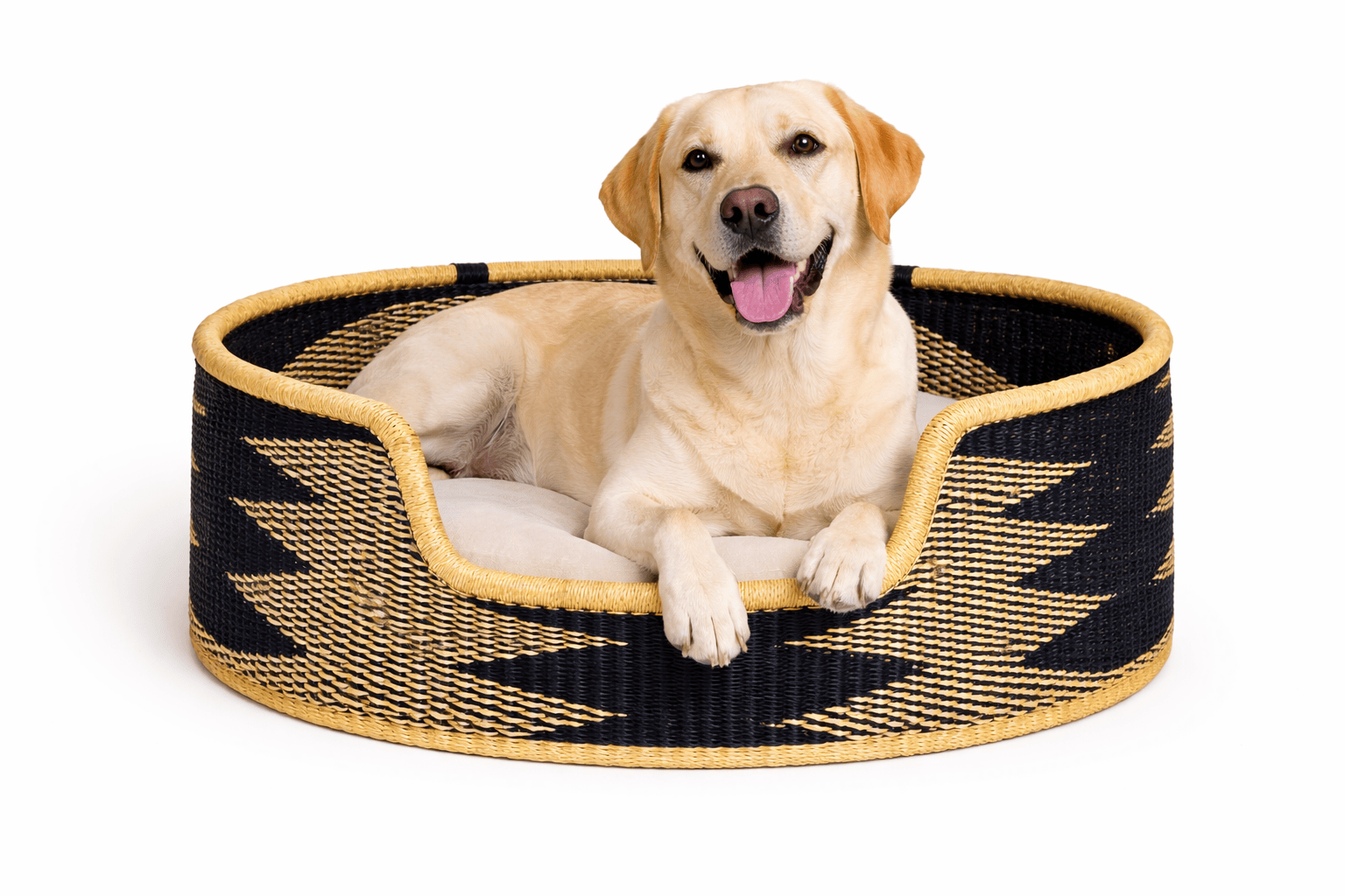 Mama Zuri Style Dog toy basket Mamazuri Woven Pet Dog lounger