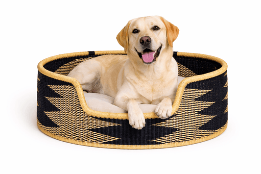 Mama Zuri Style Dog toy basket Mamazuri Woven Pet Dog lounger