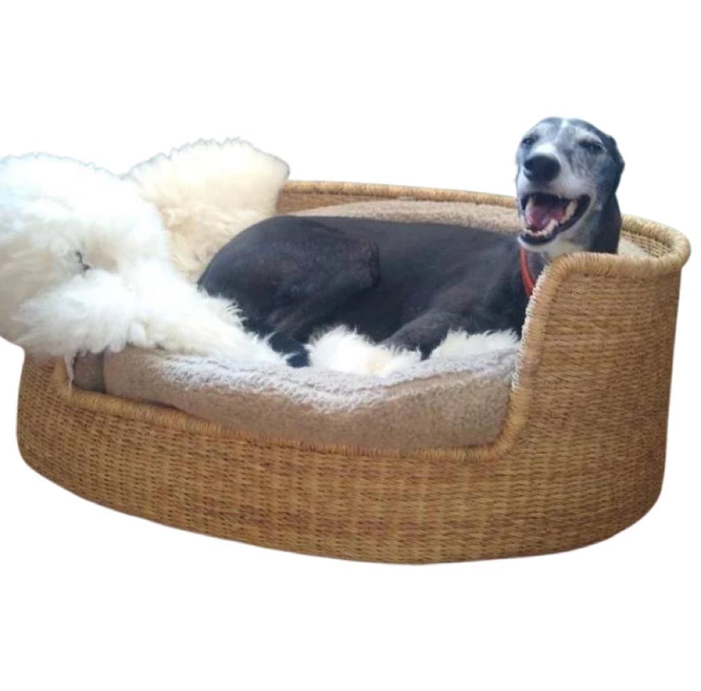 Mama Zuri Style Dog toy basket Mamazuri Woven Pet Dog lounger