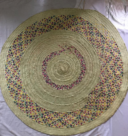 Mama Zuri Style Mkeka Woven Mat for a living room
