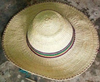 Mama Zuri Style 58 Rasta color hat woven / beach straw hat/58 cm