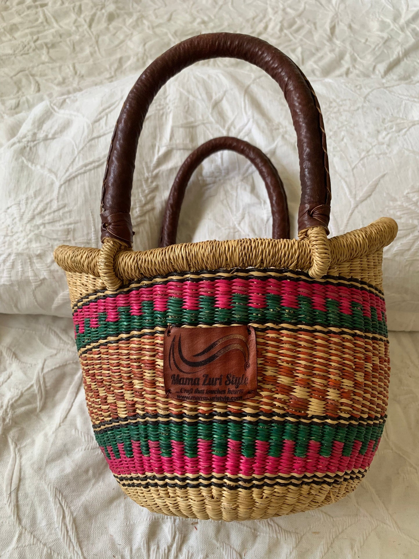 Mama Zuri Style Handbags, Wallets & Cases Sophisticated mini u shopper basket