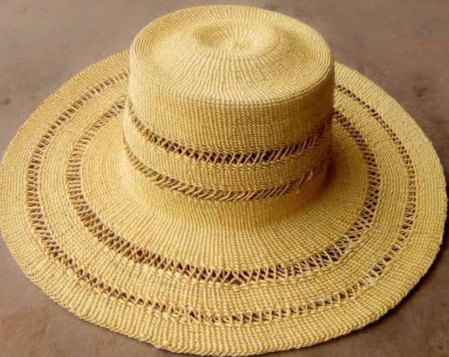 Mama Zuri Style straw hat Ghana made summer essentials