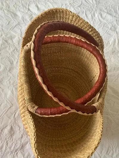 Mama Zuri Style Bolga Baskets Sustainable African basket bag from Ghana