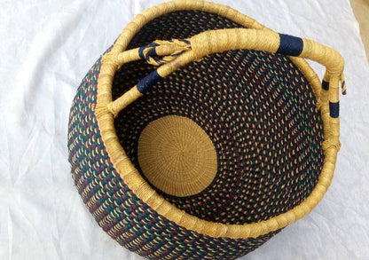 Mama Zuri Style Handbag & Wallet Accessories Basket design Trendy African bolga shopping baskets in Style.