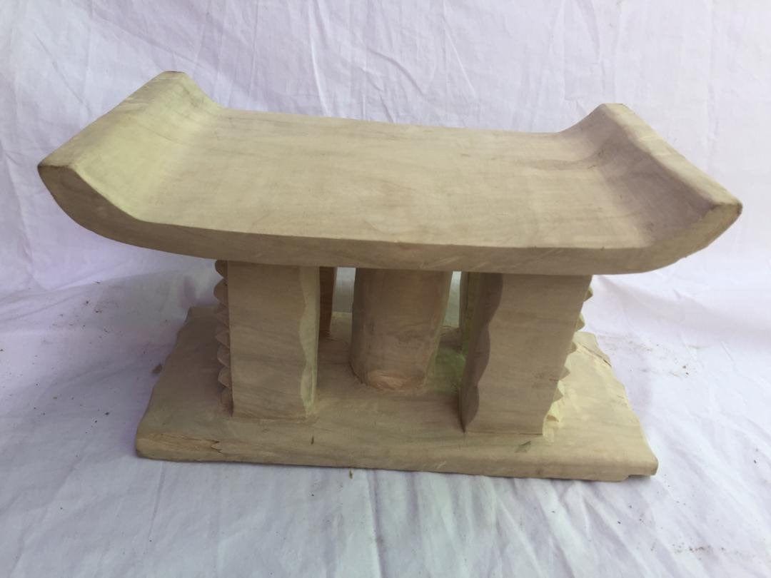 Mama Zuri Style Trendy Ashanti tribal wooden stool