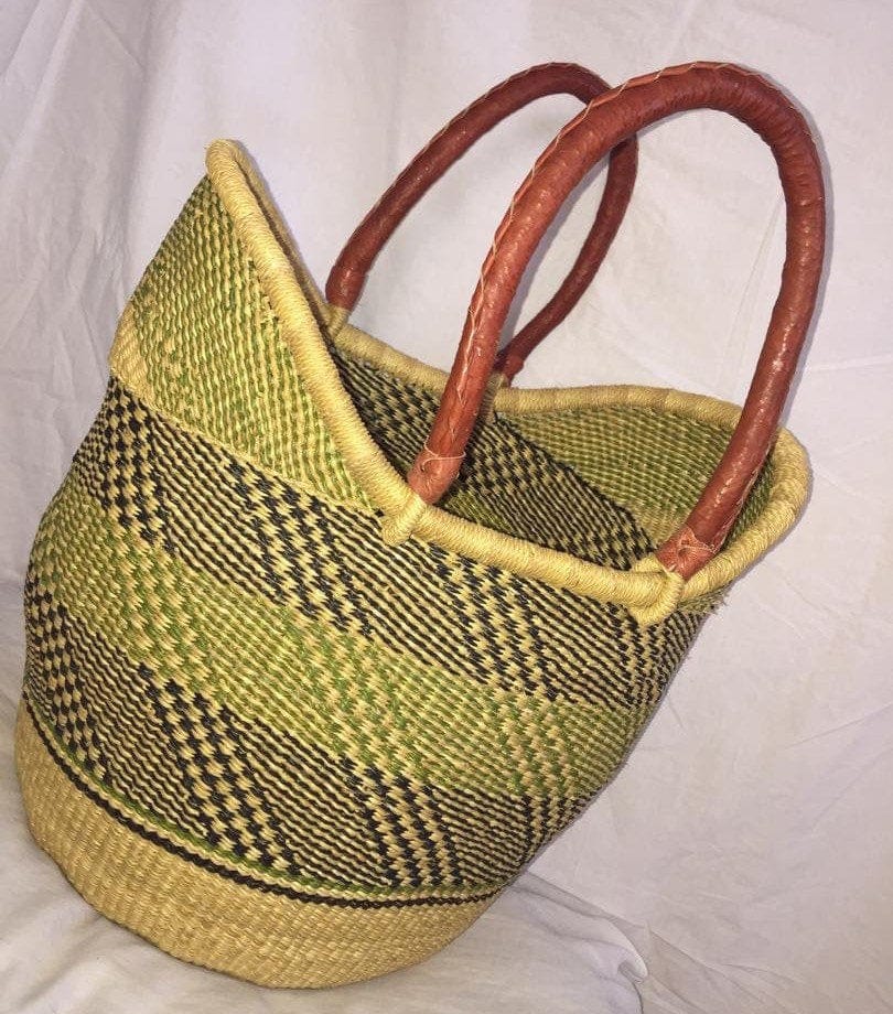 Mama Zuri Style Handbags U shopper Bolga Market Shopping basket