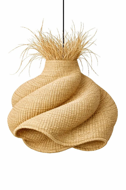 Mama Zuri Style Lampshade 100 cm Width 80 cm length Unique Large Sustainable Lampshade - Eco-Friendly Pendant Light