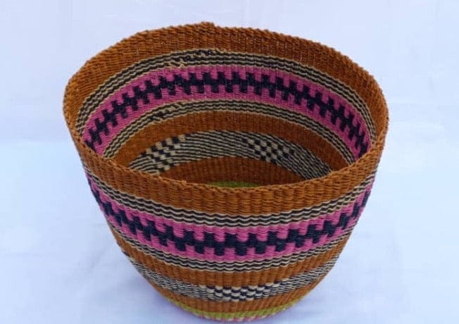 Mama Zuri Style Woven planter baskets for indoor decorations
